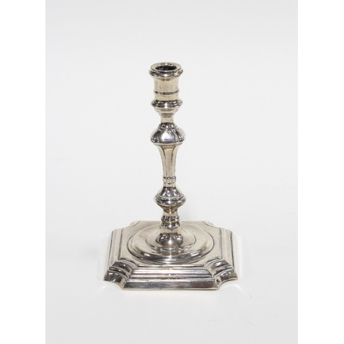 75 - George III style silver taperstick, Thos Bradbury Wood, c1899, 11.5cm