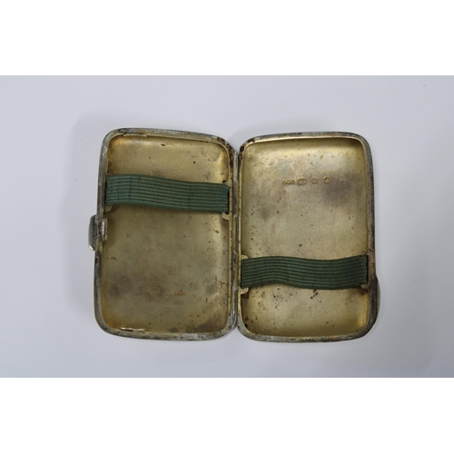 77 - REGIMENTAL INTEREST: Berwickshire Yeomanry Cavalry, Birmingham  silver cigarette case, further engra... 