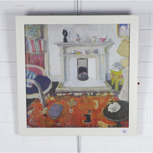 151 - Anne Redpath print, framed under glass, 56 x 57cm including frame