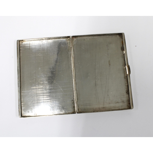 29 - Victorian silver card case with motto 'Prend Moi Tel Que Je Suis' Birmingham 1868, 9.5 x 7cm