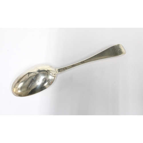 30 - 18th century Scottish provincial silver Hanoverian pattern tablespoon, George Cooper, Aberdeen, 20cm