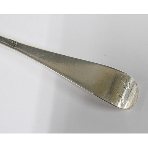 30 - 18th century Scottish provincial silver Hanoverian pattern tablespoon, George Cooper, Aberdeen, 20cm