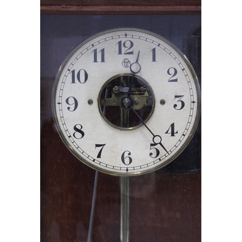 321 - The British Horo-Electric Bulle type electric mantle clock, 24 x 41 x 14cm