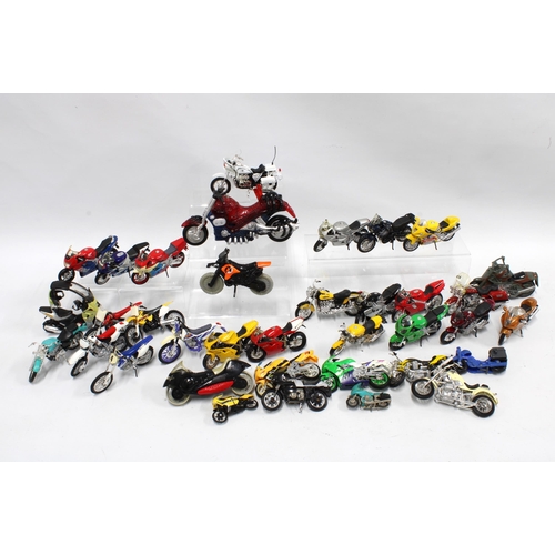 328 - Box containing various model / toy motorbikes