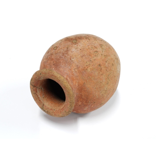 344 - Ancient Egyptian Pre Dynastic 'Red Ware' Naqada CA 3000 BC, with an old collectors label to the base... 