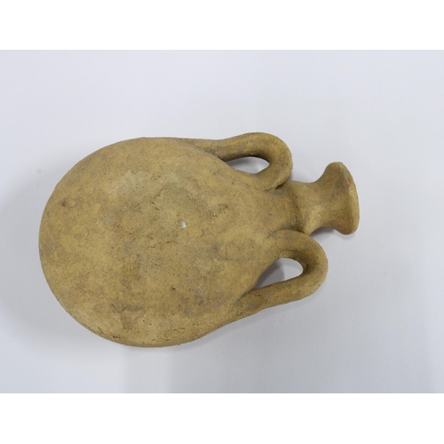 347 - Ancient Cypriot terracotta Pilgrim flask, Ca 800 BC, 12cm