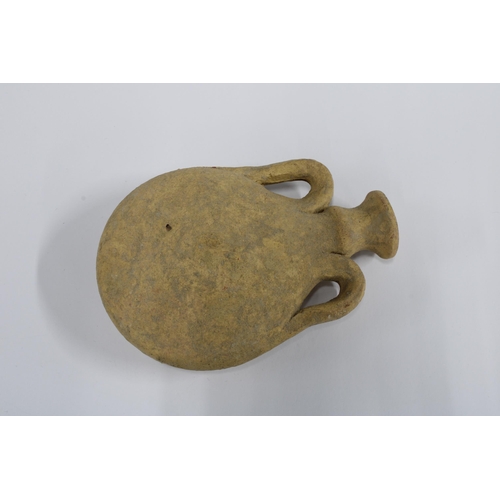 347 - Ancient Cypriot terracotta Pilgrim flask, Ca 800 BC, 12cm