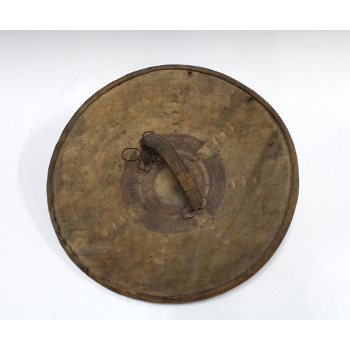 357 - Ethiopian Amhara shield, 39cm