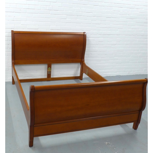 459 - Modern Sleigh style double bed frame (no mattress)