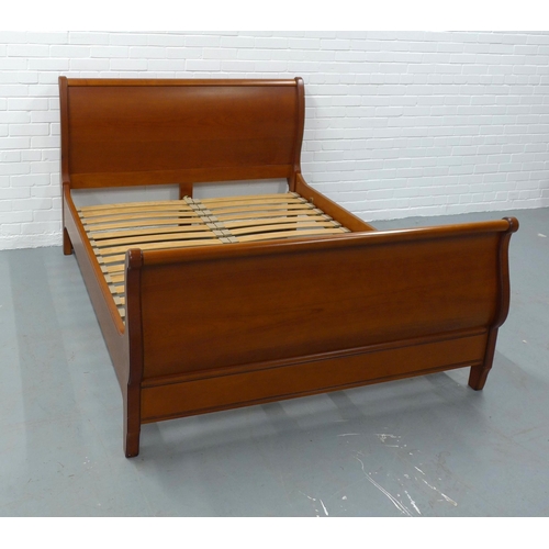 459 - Modern Sleigh style double bed frame (no mattress)