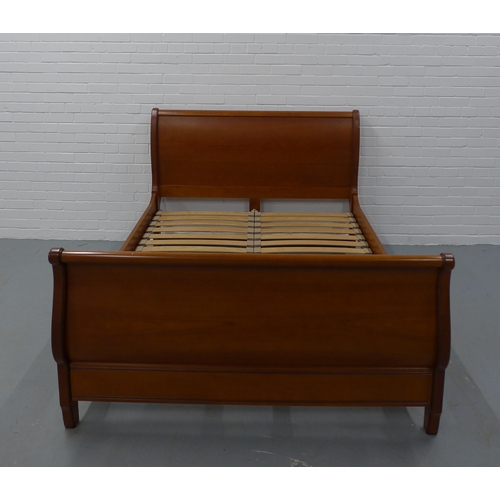 459 - Modern Sleigh style double bed frame (no mattress)