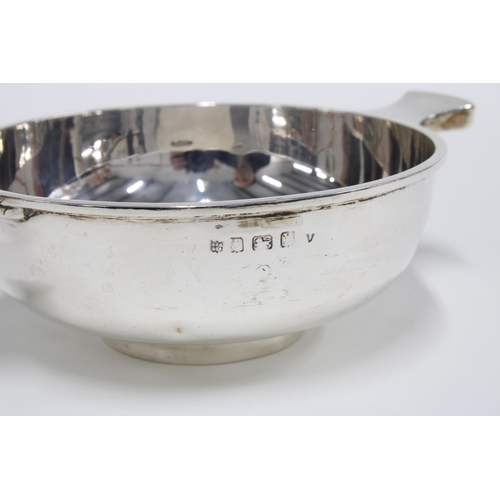 58 - George V silver quaich, Birmingham  1922, with personal engraved inscription, 15cm across the lugs