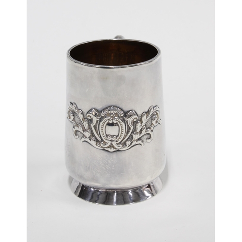 60 - A Victorian silver Christening beaker, London 1897, 8cm