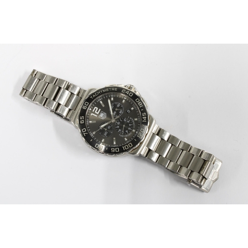 74 - Tag Heuer. A stainless steel quartz chronograph wristwatch, Formula 1, Ref.CAU1115 No.EPL7191, made ... 