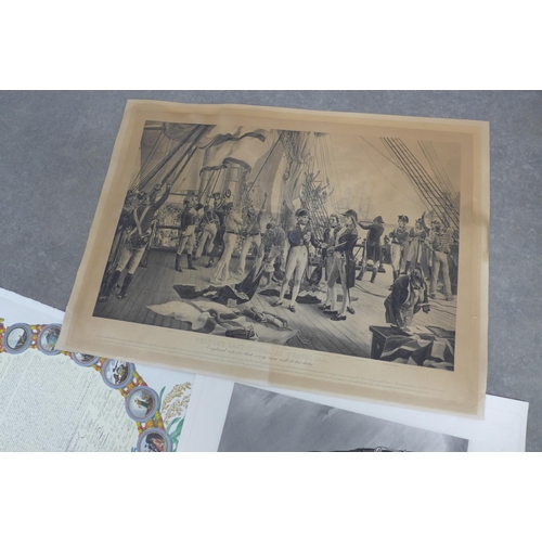 295 - Quantity of unframed etchings and engraved prints