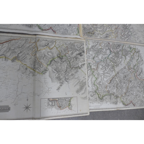 296 - EDINBURGH-SHIRE unframed maps (5)