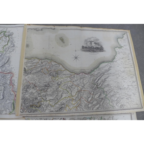 296 - EDINBURGH-SHIRE unframed maps (5)