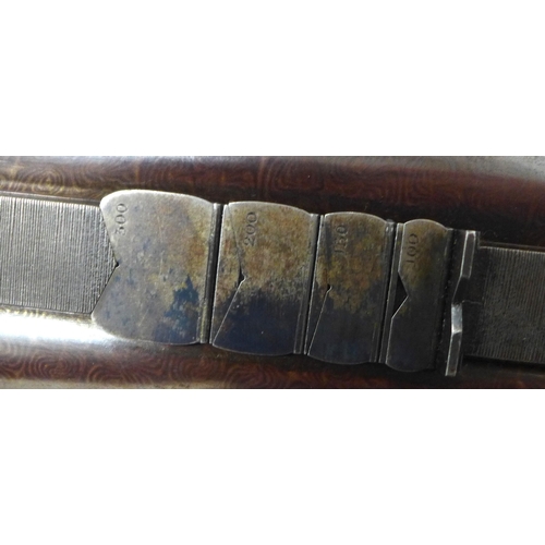 458 - Antique sporting rifle, lock named John Dickson & Son, barrel inscribed 63 Princes Street, Edin, num... 