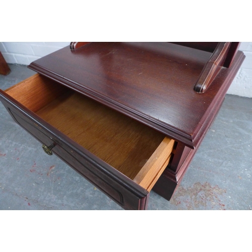 271 - Modern cheval mirror with a base drawer, 165cm