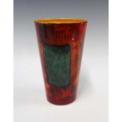 106 - Poole Pottery Gemstone pattern vase, 24.5cm