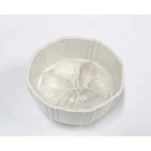 150 - Creamware rabbit jelly mould, 14 x 8cm, 1 pint