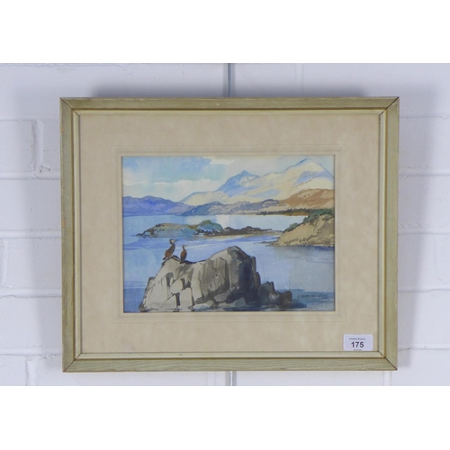 175 - J. MORRISON SCOTT, (SCOTTISH), ARISAIG - INVERNESS SHIRE, signed watercolour, framed under glass, 27... 