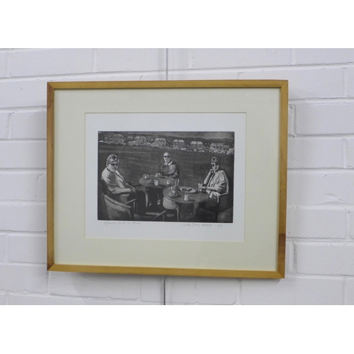 200G - CHRISTIAN DIVENNES Afternoon Tea at the Braids, limited edition print 2/10, framed under glass, 30 x... 