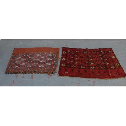 230 - Two Tekke chuvals, 136 x 82cm, 115 x 74cm, a/f (2)