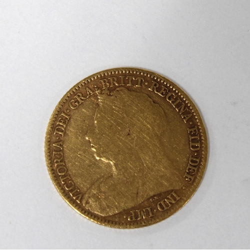 28 - Queen Victoria 1896 half gold sovereign coin, Jubilee head