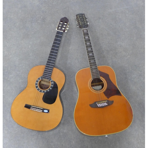 287 - Two acoustic guitars. (0ne a/f)