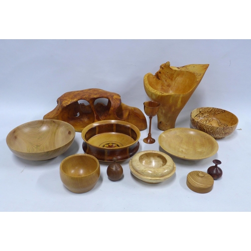 295 - Collection of handcrafted treen.