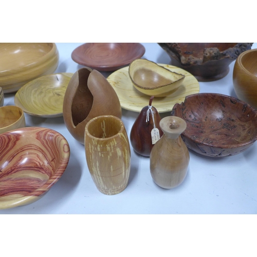 296 - Collection of handcrafted treen.