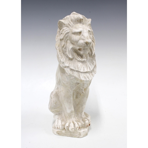 301 - After Alfred George Stevens (1817-1875), a plaster model of a seated lion, 20th century, 34cm

Prove... 