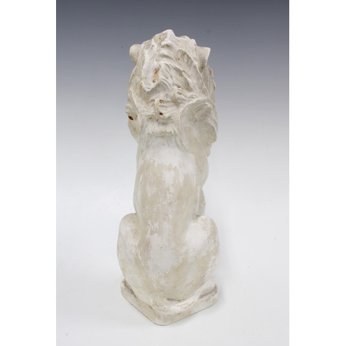 301 - After Alfred George Stevens (1817-1875), a plaster model of a seated lion, 20th century, 34cm

Prove... 