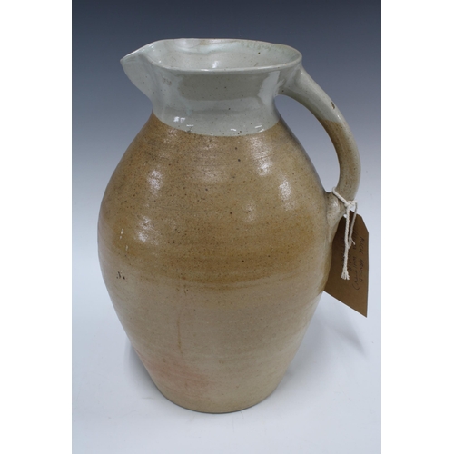 354 - Large Caoldair Scottish Pottery stoneware jug, 33cm