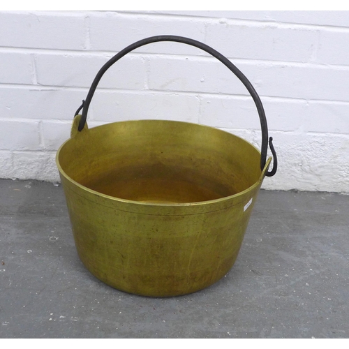 411 - Brass jelly pan, 35 x 21cm