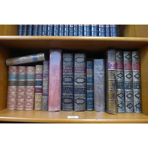 460 - Shelf of history books, including Old And New Edinburgh volumes 1 - 3, Urquhart and Glenmoriston by ... 