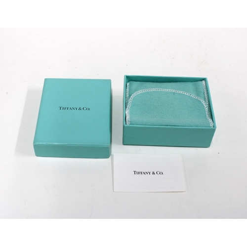 120V - Tiffany & Co silver hearts necklace, with dust bag and presentation box, stamped Tiffany & Co 925