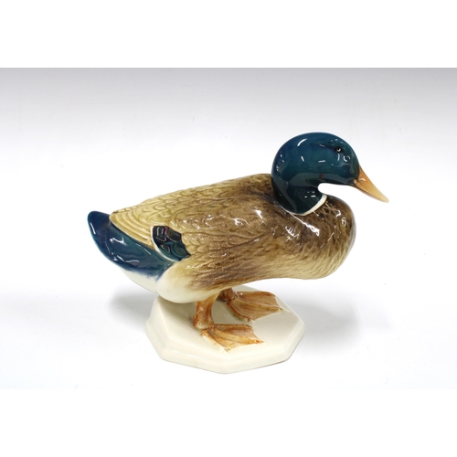 128 - Beswick mallard duck figure, impressed marks and model number 817,  16cm