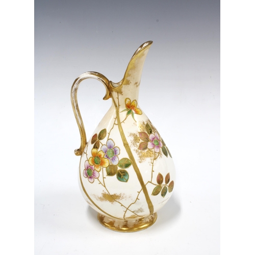 129 - Royal Bonn blush ivory ewer, 22cm