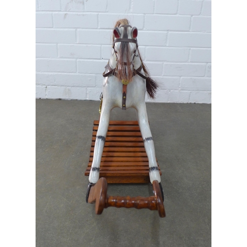 252 - Miniature rocking horse, (A/F) 92 x 48cm.