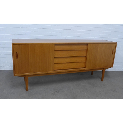 276 - Nils Jonsson Troeds Bra Bohag teak sideboard credenza 190 x 81 x 43cm.