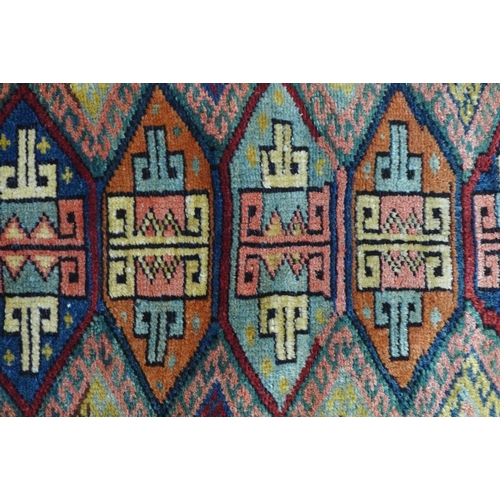 295 - Caucasian mat, 90 x 52cm.