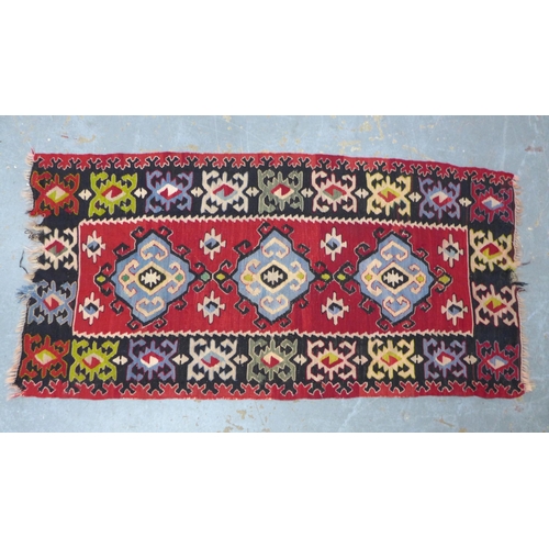 296 - South East  Anatolian Kelim, 145 x 71cm.