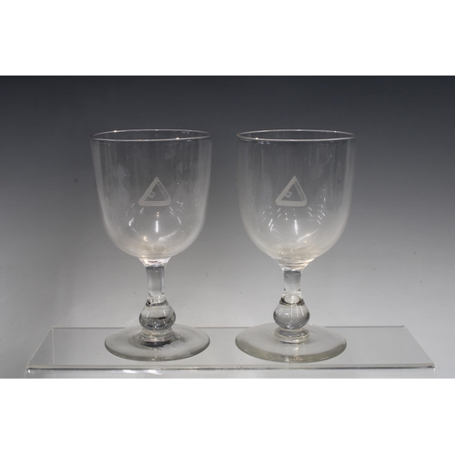 443 - Various ale and other glasses, tallest 16cm (10)