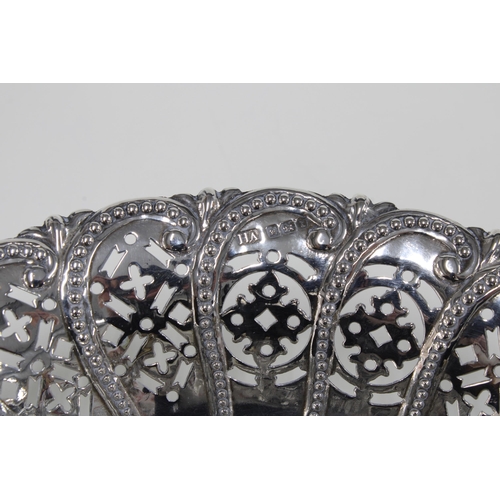 45 - A pair of Victorian silver bonbon dishes,  Sheffield 1892, 15cm (2)