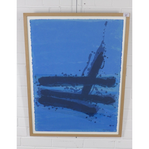 27 - IAN MCKENZIE SMITH CBE PPRSA PPRSW LLD RGI (SCOTTISH b.1935), ECHOBASIN, ltd. edition screenprint, 5... 