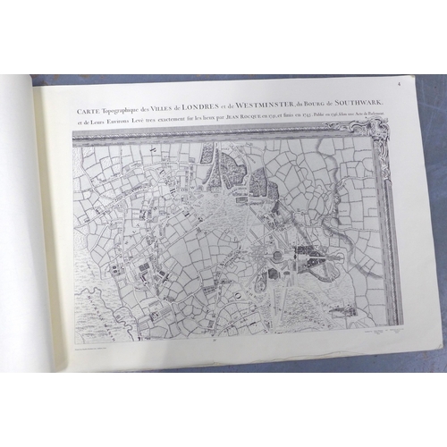 147 - A plan of the Cities of London and Westminster and Borough of Southwark, by John Roque, published Ha... 