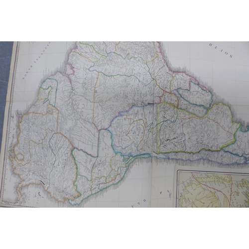 159 - South Western United States map, c1940, Canadian Pacific Railway map and South America, unframed (3)