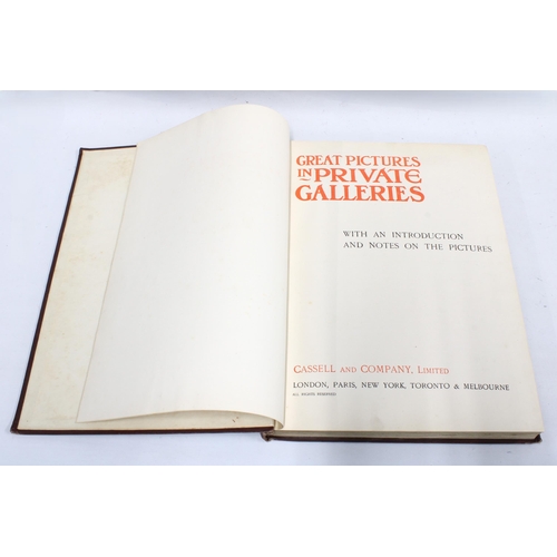 162 - 'Great Pictures in Private Galleries', Cassell and Company Limited, 48 coloured plates complete, 28 ... 